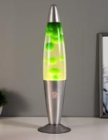 Светильник релакс "Лава лампа" зеленые капли (h - 41 см) 
