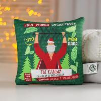 Подушка-антистресс «Дед Мороз существует» (20 х 20 см)