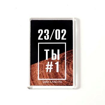 Магнит акрил "Ты № 1" 5х7,5 см