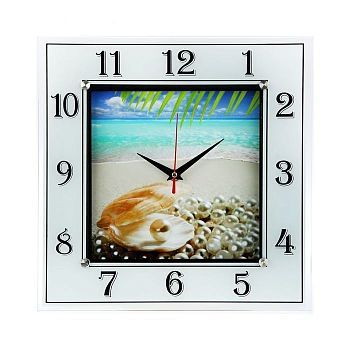 Часы настенные квадратные "Жемчужина"(31 х 31 см)