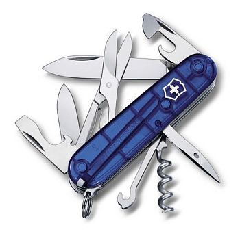 Victorinox Climber Blue tranlucent Нож складной  (арт-1.3703.T2)