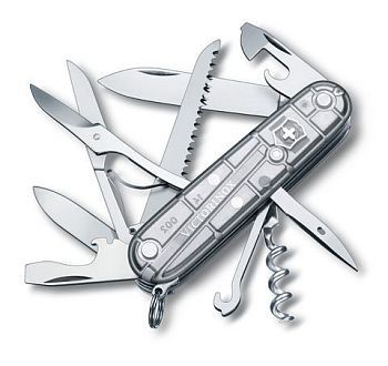 Victorinox Huntsman Silver tranlucent Нож складной (арт-1.3713.T7)