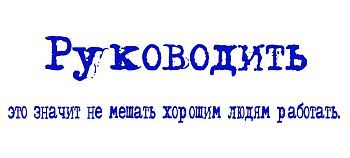 Кружка-мотиватор "Руководить - это значит не мешать хорошим людям работать"