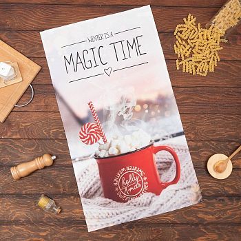 Полотенце "Этель" Magic time 40х73 см, 100% хл, саржа 190 гр/м2