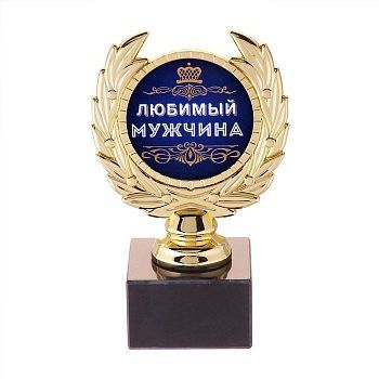 Кубок малый « Любимый мужчина», 13 х 7,5 х 7,5 см