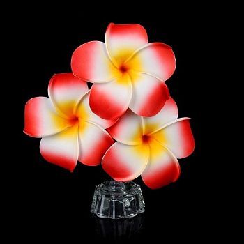 Сувенир светящийся "Три цветка" (12 х 4 см) текстиль, пластик