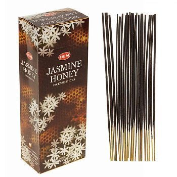 Благовония "HEM" 20 палочек угольные jasmine honey