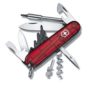 Victorinox CyberTool 29 Red translucent Нож складной (арт. - 1.7605.T)